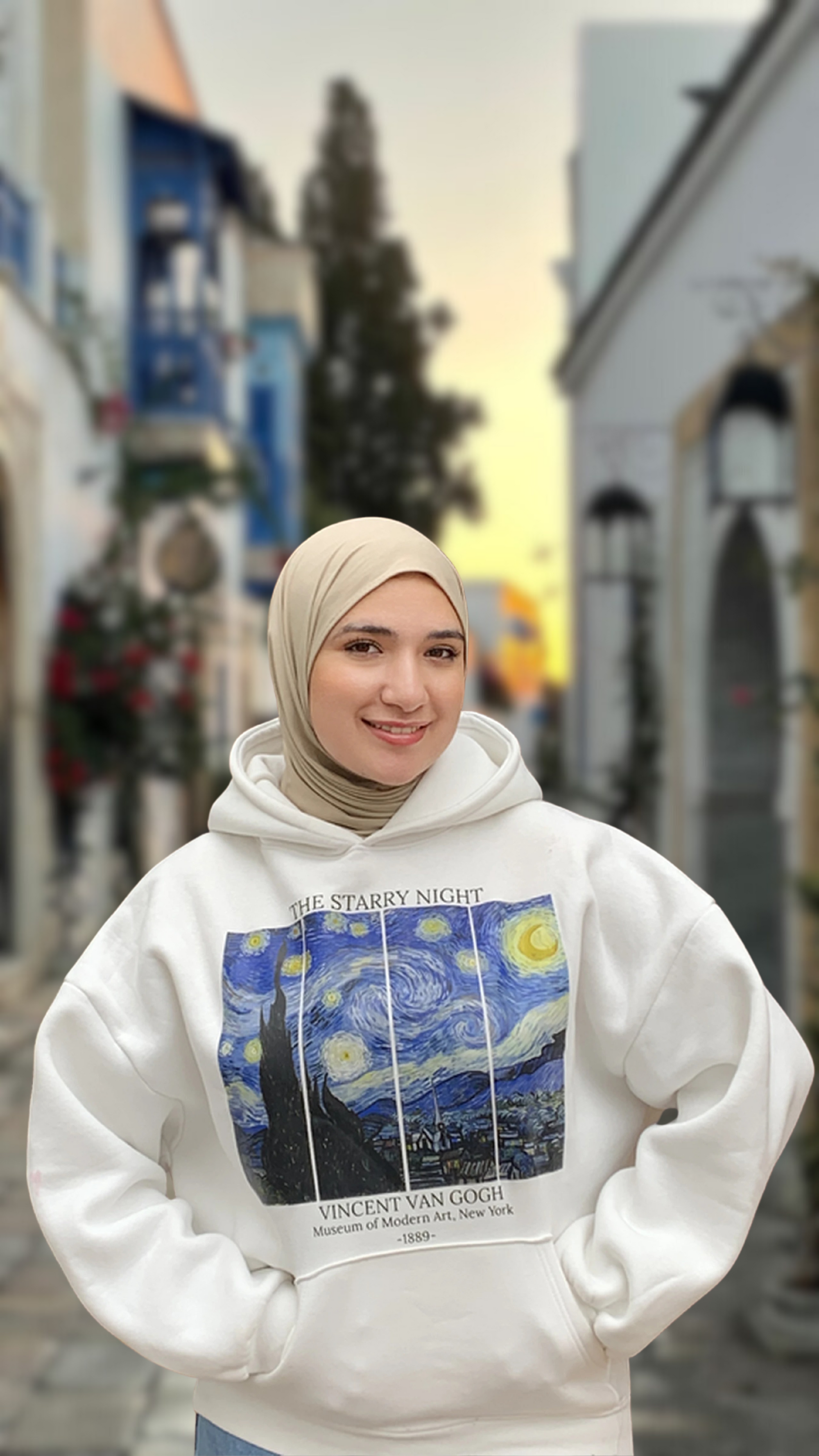 Hoodie Oversize (Van Gogh Starry Night)