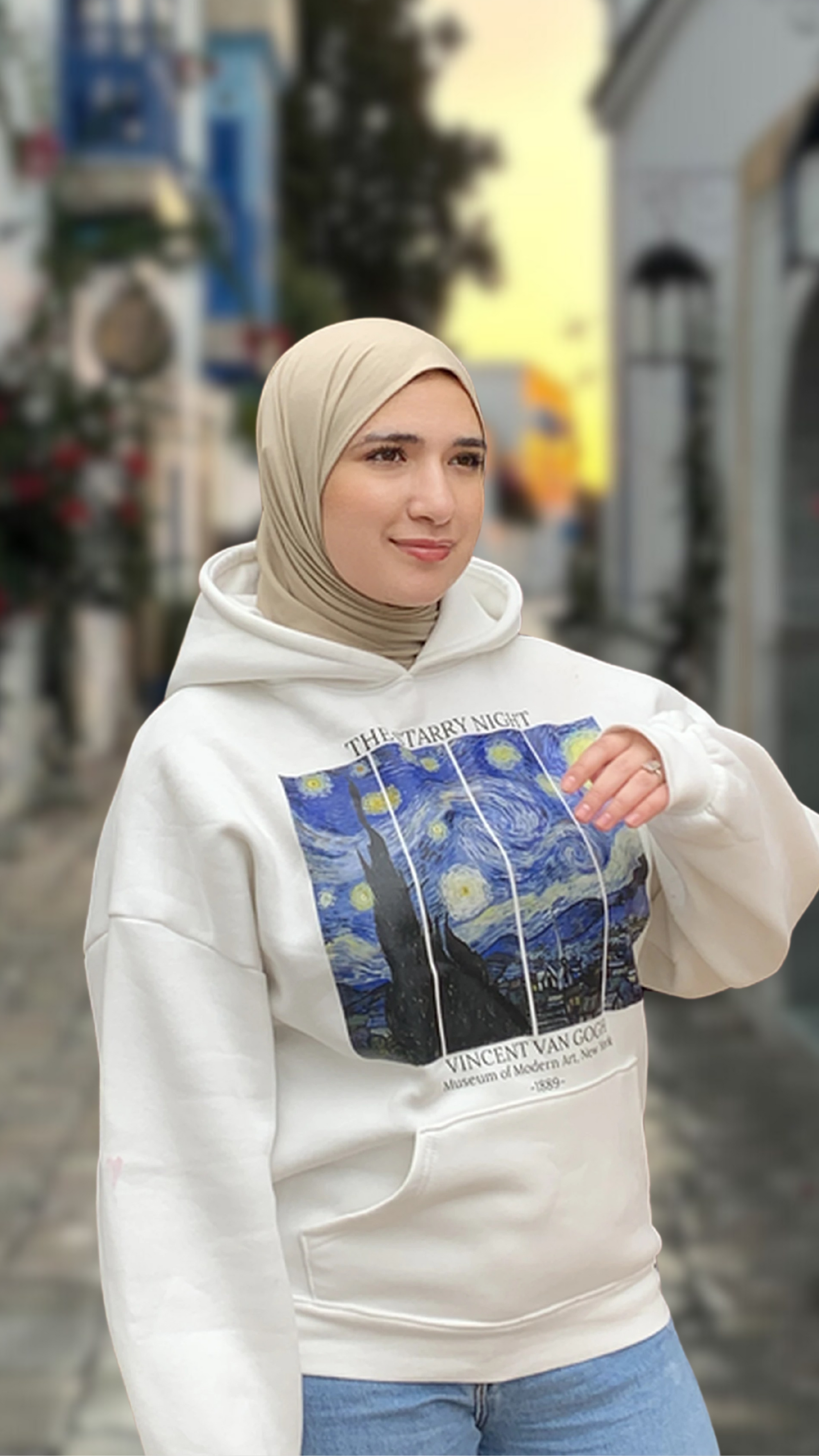 Hoodie Oversize (Van Gogh Starry Night)
