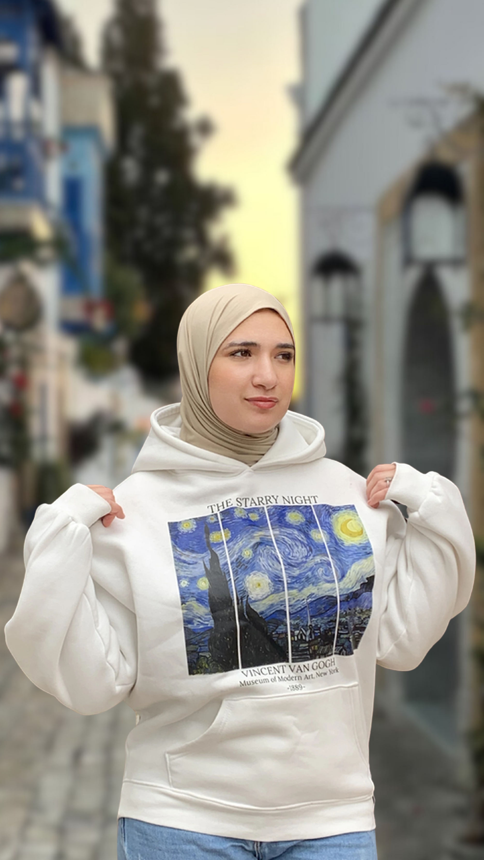Hoodie Oversize (Van Gogh Starry Night)