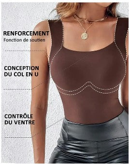 Débardeur shaper en U avec soutien-gorge intégré