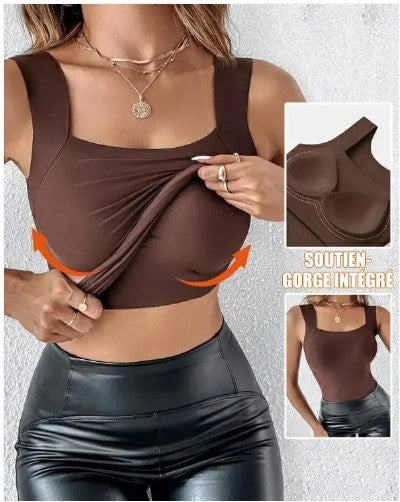 Débardeur shaper en U avec soutien-gorge intégré