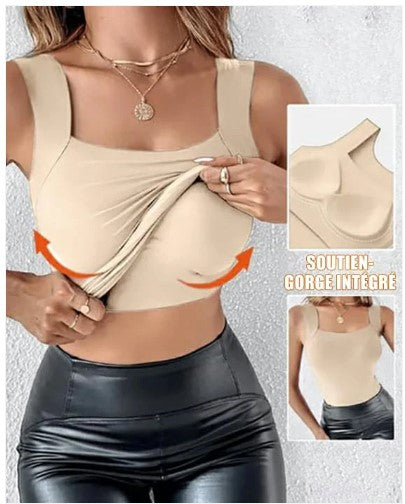 Débardeur shaper en U avec soutien-gorge intégré